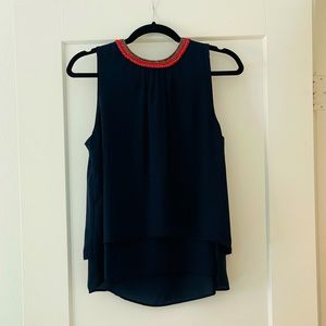 J. CREW Navy Top (NWT)